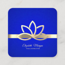 Modern Guld Rand,Guld Lotus Royal Blue