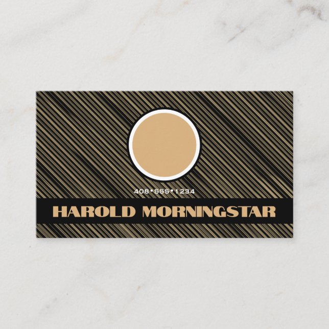 Modern Guld Rand Qr och Logotyp Visitkort (Framsida)