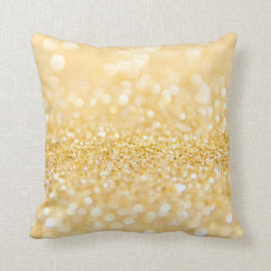 Modern Guld Sandy Glitter Kudde