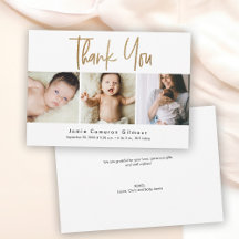 Modern Guld Script Anpassningsbar 3, bild Baby