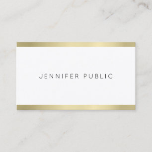 Modern Guld ser minimalistisk, vanlig Professionel Visitkort