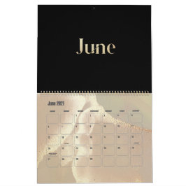 Modern Guld Shimmer Chic Kalender