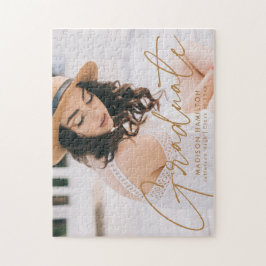 Modern Guld-skript, foto Studenten Pussel