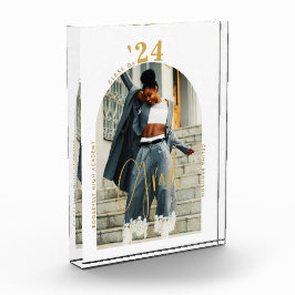 Modern Guld-skript Photo 2024 Minimal Studenten