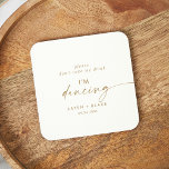 Modern Guld-skript Ta inte min drink jag dansar Underlägg Papper Rund<br><div class="desc">Det moderna guld-manuset "ta inte min drink jag dansar" underlägg perfekt för ett minimalistiskt bröllopsmottagande. Den enkla utformningen av gult guld färg har en unik industriell stil med modern boho stil. Anpassade i alla färg. Behålla designen minimal och elegant, som den är, eller anpassa den genom att lägga till egna...</div>