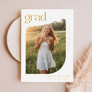 Modern guld skript valv foto examen meddelande