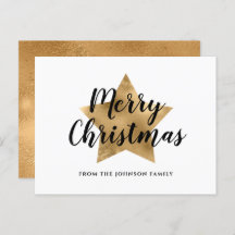 Modern Guld Star God jul