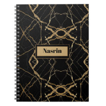 Modern guld & svart marmor minimalistisk lyx
