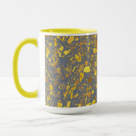 Modern Guld Terrazzo Mönster Mugg