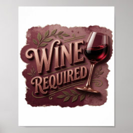 Modern Guld VIN KRÄVS Poster