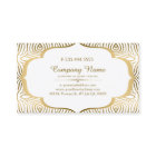 Modern Guld & White Zebra Swirly Ram