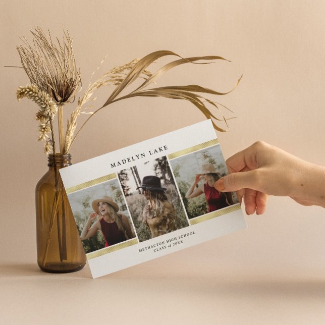 Modern guldfoto 2023 Studenten Inbjudningar (Skapare uppladdad)