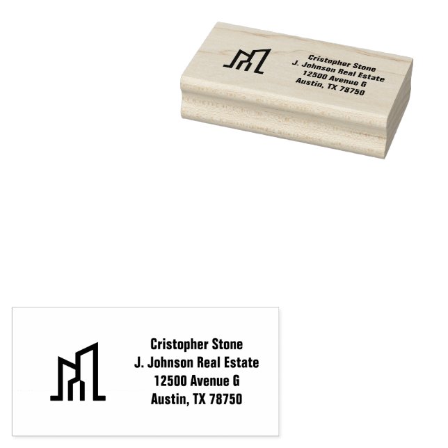 Modern guldhus fastigheter Olivgrön fastighetsmäkl Stämpel (Stämplad)