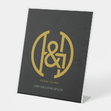 Modern guldmonogram initial vapen Executive skrivb