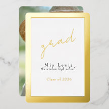 Modern guldtypografi examen foto