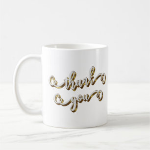 Modern guldtypografi tack kaffemugg
