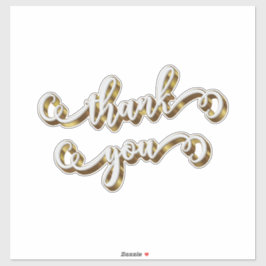 Modern guldtypografi tack  klistermärken