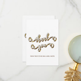 Modern guldtypografi tack kort