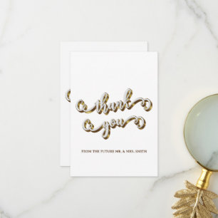 Modern guldtypografi tack kort