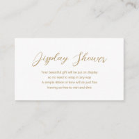 Modern guldvisning dusch Enkel baby shower