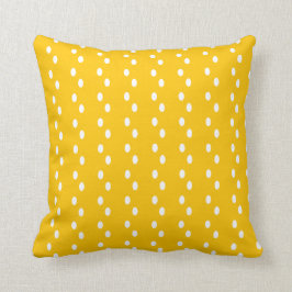 Modern Gult Abstrakt Dot Mönster Pillow Kudde