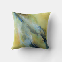 Modern Gult Blue Abstrakt Marble Mönster
