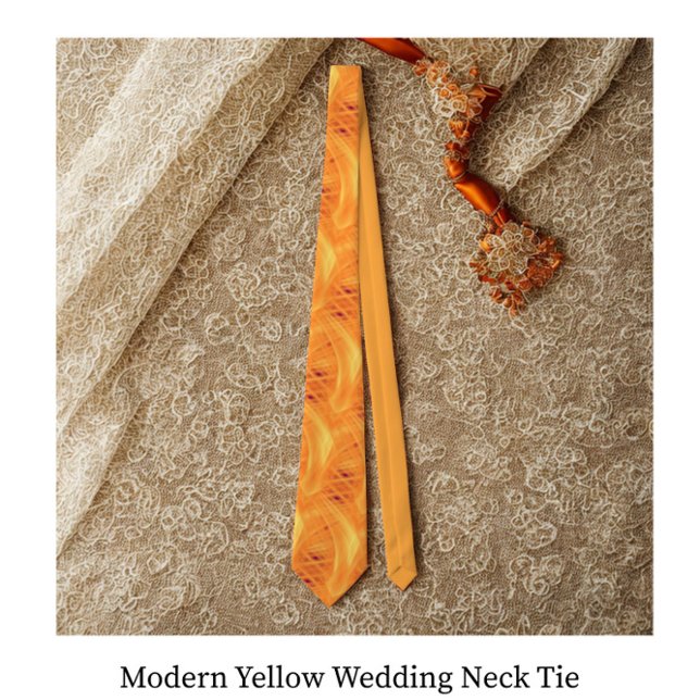 Modern Gult Bröllop Neck Tie Slips (Skapare uppladdad)