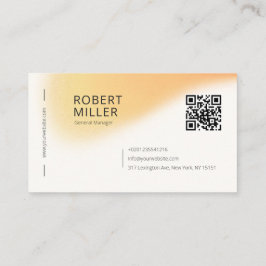 Modern Gult för lägsta QR-kodgradientoskärpa, brus Visitkort