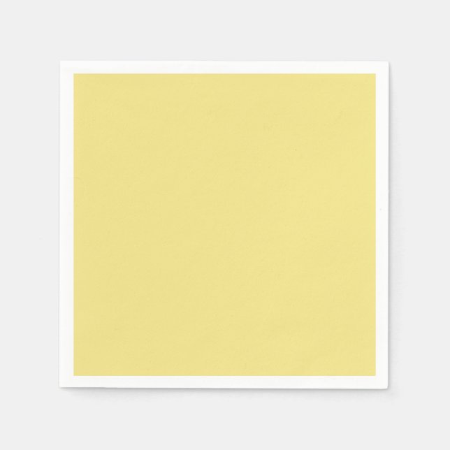 Modern Gult för solid Pastel Pappersservett (Framsidan)