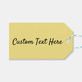 Modern Gult för solid Pastel Presentetikett
