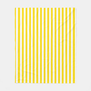 Modern gult för vit Elegant med stripe Fleecefilt