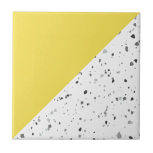 Modern Gult Grått Terrazzo Kakelplatta