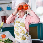 Modern Gult Lemons Mönster & Squeeze Barnförkläde<br><div class="desc">Modern Gult Lemons Mönster & Squeeze</div>