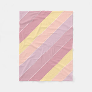 Modern Gult Lila White Rand Decorative Fleecefilt