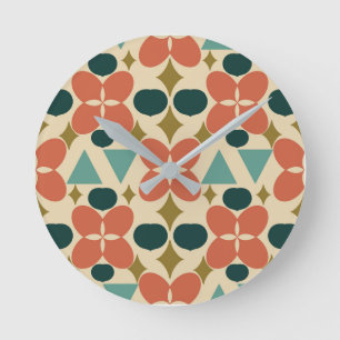 Modern Gult med nedre diameter i mitten Rund Klocka