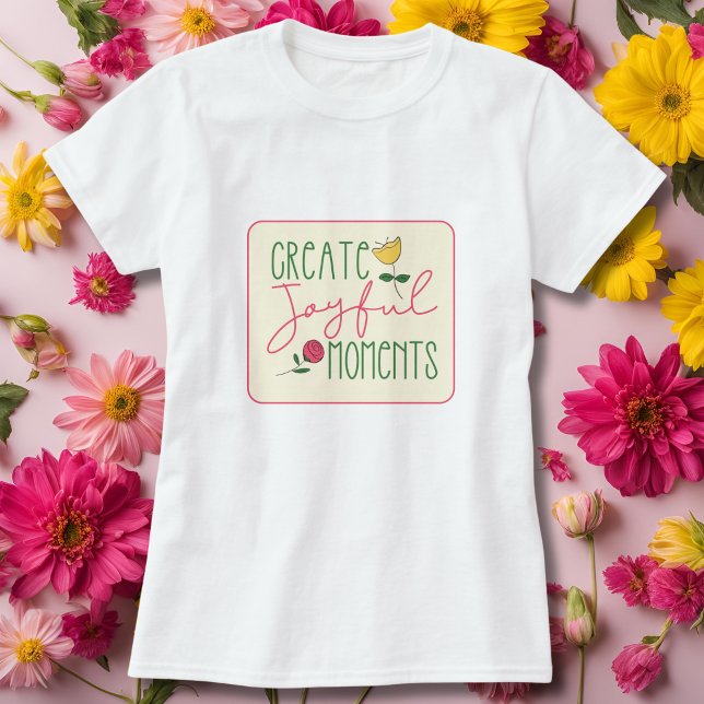 Modern Gult och Rosa Blommigt - inspiration T-Shir T Shirt (Skapare uppladdad)