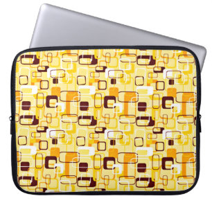 Modern Gult och svart abstrakt stil Laptop Fodral