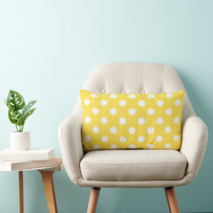 Modern Gult Polka dots Cute Trendig Cute Lumbarkudde
