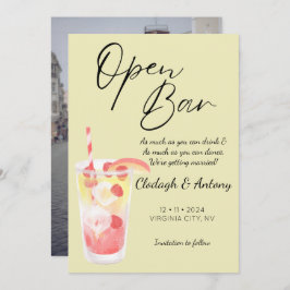 Modern Gult - roligt foto Spara Datumet