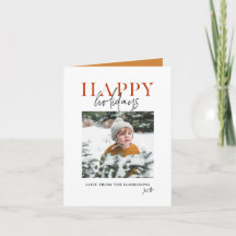 Modern Gult Script Family Kids Photo Lycklig