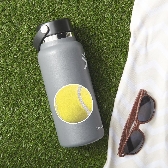 Modern Gult Tennis Boll Klistermärken (HydroFlask Insitu)