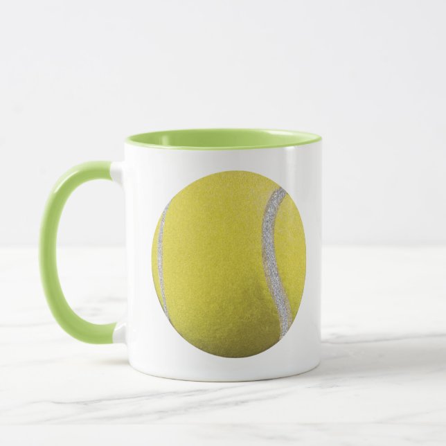 Modern Gult Tennis Boll Mugg (Vänster)