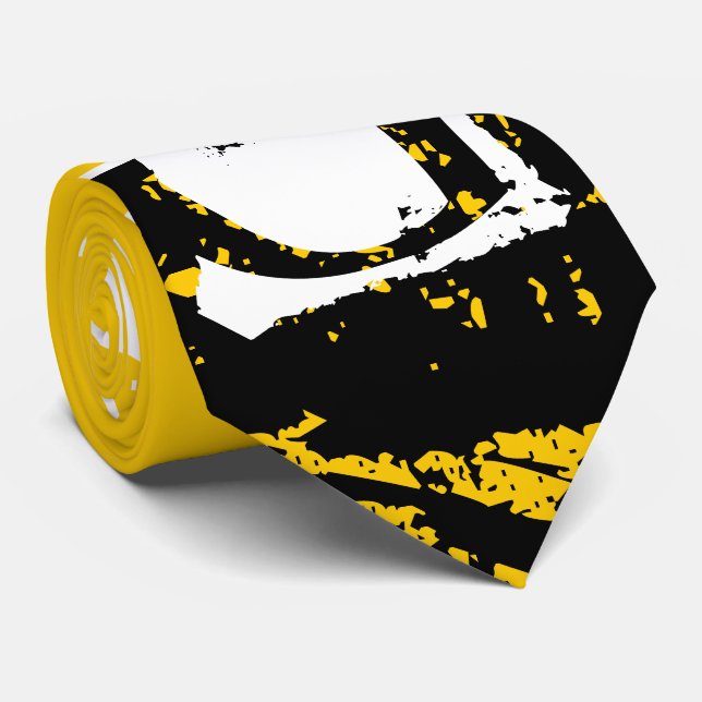 Modern gult-tid i monogram slips (Rullad)