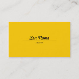 Modern gult visitkort