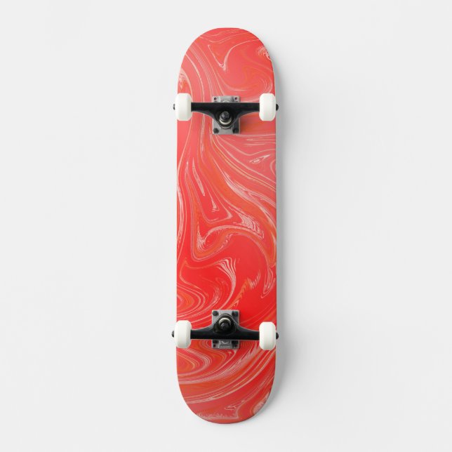 modern gyllene mode mönster mini skateboard bräda 18,7 cm (Framsida)
