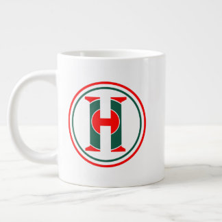 Modern H-bokstavslogotyp Jumbo Mugg