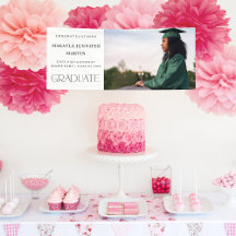 Modern H Photo Student Banner - White