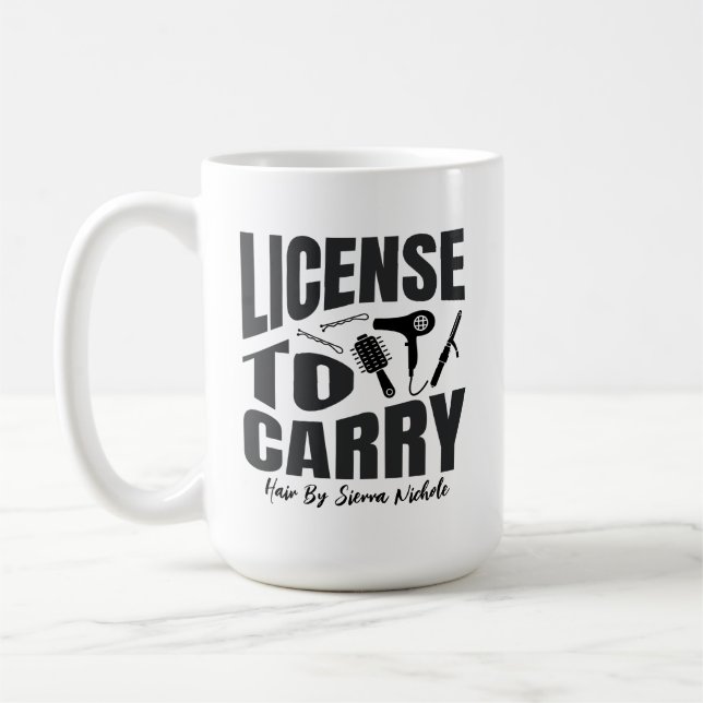 Modern Hair Salon Stylist Kaffemugg (Vänster)