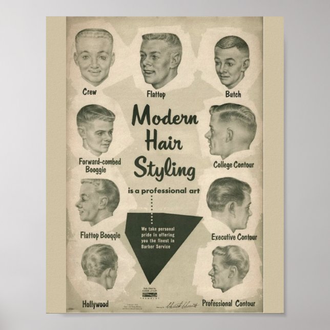 MODERN HAIR STYLING POSTER (Framsidan)