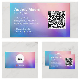 Modern Hair Stylist Hairdressing Visitkort